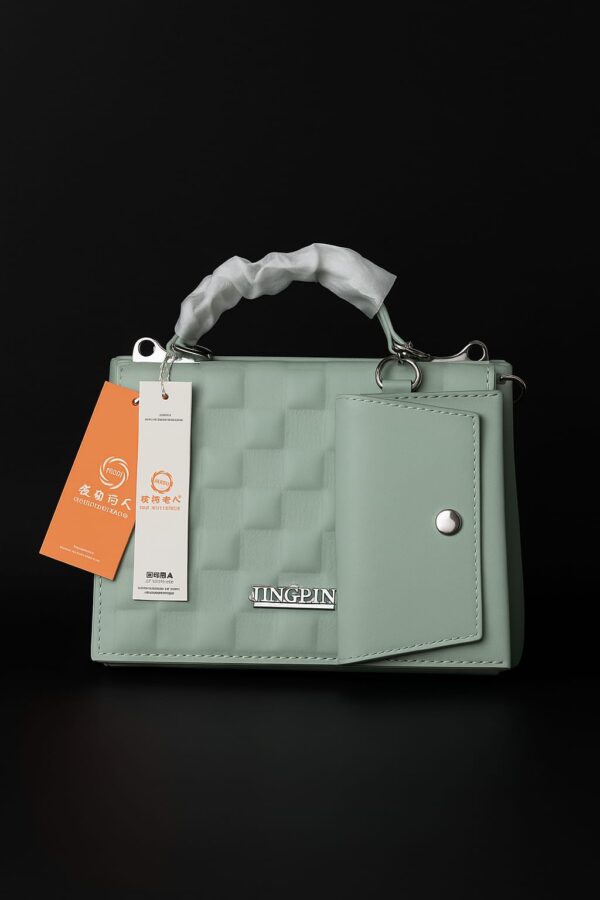 Modern Mint Green Handbag & Wallet Set