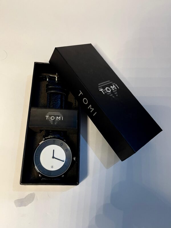 TOMI Modern Edge – Black & White Watch