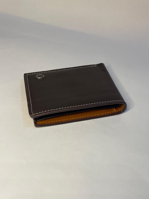 Luxury Bi-Fold Leather Wallet – Dual Tone Design