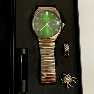 TOMI Luxury Green Dial Watch Gift Set