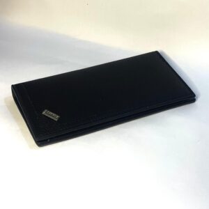 SEAROX Men's Long Black Leather Wallet – Slim & Stylish