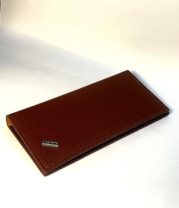 Luxury Brown Leather Long Wallet –Slim & Stylish