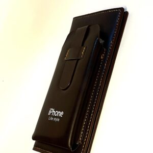 iPhone Lifestyle Leather Belt Pouch – Classic Vertical Holster Case